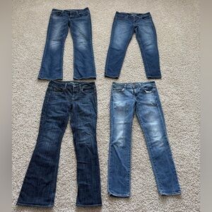 4 Pairs of American Eagle Jeans Size 6 Short